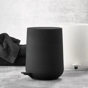 Bidone a pedale in plastica nera 5 L Nova - Zone