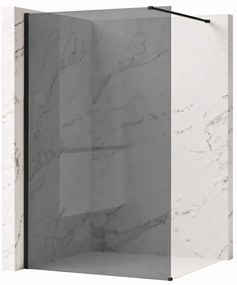 Parete doccia Rea Flexi Grey / Black 80
