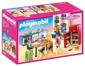 Playset Dollhouse Kitchen Playmobil 70206 (129 pcs)