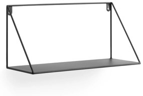 Kave Home - Mensola Teg triangolo in acciaio finitura nera 40 x 20 cm
