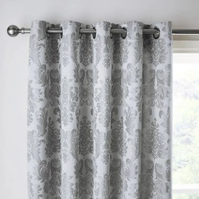 Tende in set grigie in tessuto damascato 2 pz 168x229 cm Damask Jacquard – Catherine Lansfield