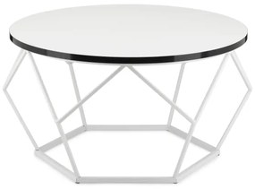 Tavolino DIAMOND 40x70 cm nero/bianco