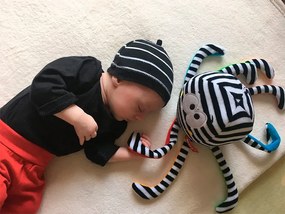 Mom's Care - polpo - bianco e nero