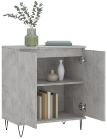 Credenza grigio cemento 60x35x70 cm in legno multistrato