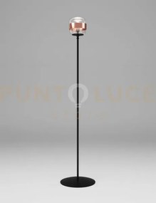 Futura lampada da terra p cristallo rame montatura nero opaco 1 luc...