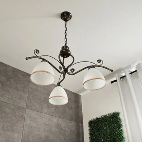 Lampadario a sospensione con catena RETRO II 3xE27/60W/230V