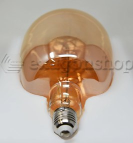 Lampadina design 14x21 cm E27 5w 310 lumen 2700k A luce calda vetro ambra Vintage