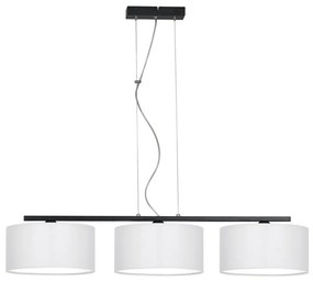 Lampadario a sospensione con filo ASTRA 3xE27/60W/230V bianco