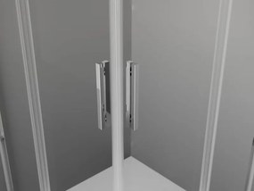 Mexen Exo cabina doccia quadrata scorrevole 90 x 90 cm, trasparente, cromo - 8111-090-090-01-00