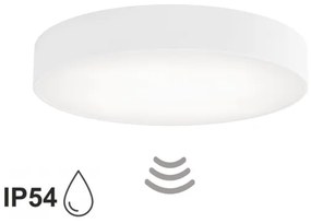 Plafoniera da bagno con sensore CLEO 4xE27/24W/230V Ø 50 cm IP54 bianco