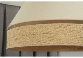 Duolla - Lampadario a sospensione con filo YUTE AVIGNON 1xE27/15W/230V diametro 60 cm color crema/beige