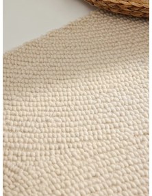 Passatoia colore naturale chiaro in lana tessuta a mano 80x300 cm Eleni Natural White – Hanse Home