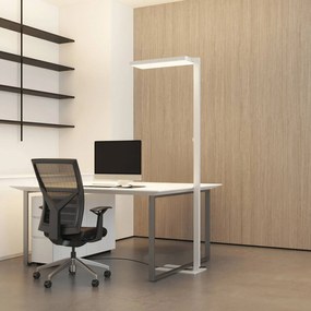 Arcchio Piantana LED Timon, 195 cm, bianco, 54 W, alluminio