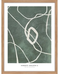 Dipinto 32x42 cm Green Grafica – Malerifabrikken