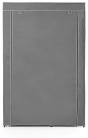 Armadio in tessuto grigio 105x161 cm - Rayen