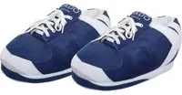 Pantofole sneaker blu K bianca taglia unica