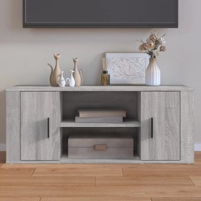 Mobile Tv Grigio Sonoma 100x35x40 Cm İn Legno Multistrato /