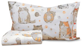 Parure copripiumino 1 piazza e mezza gatti SmartDecoHome