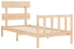 Giroletto con testiera small single in legno massello
