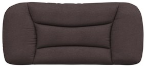 Cuscino testiera marrone scuro 80 cm in tessuto