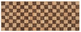 Check Wool Jute Runner 70x180 Coffee/Natural - Ferm Living