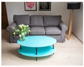 Tavolino bianco con base ribassata OVO Ovo - Ragaba