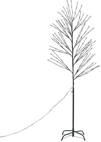 Albero di Natale nero 200 cm incl. LED IP44 - Vixen