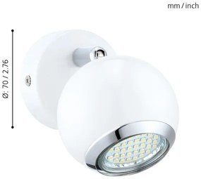 EGLO 31001 - Faretto LED BIMEDA 1xGU10/3W LED