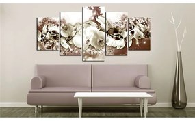 Quadro Orchidea color cioccolato  Colore Marrone, Dimensioni e Misure 200x100