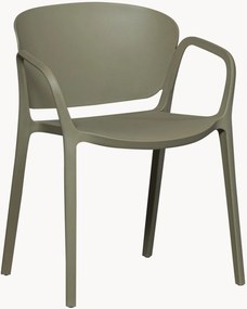 Set di 2 sedie da giardino impilabili con braccioli Bent