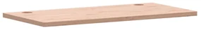 Piano scrivania 100x50x2,5 cm in legno massello di faggio
