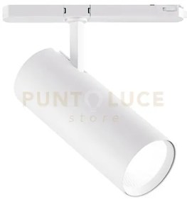Gfa972c- proiettore a binario eurostandard attacco led 3000k 3320lm...