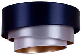 Duolla - Plafoniera TRIO 1xE27/15W/230V diametro 45 cm blu/argento/rame