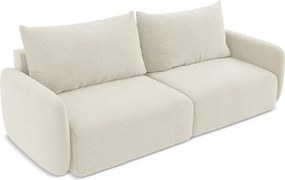 Divano color crema allungabile/con contenitore 238 cm Kalena – Makamii