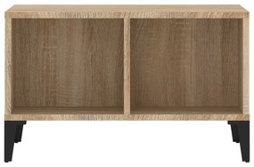 Tavolino salotto rovere sonoma 60x50x36,5 cm legno multistrato