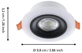 Eglo 901118- SET 3xLED RGB Lampada da bagno dimmerabile CALONGE 3,8W/230V IP44 + +TC