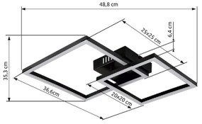 Globo 672842 - Plafoniera LED TYLER LED/20W/230V