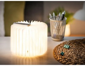 Decorazione luminosa grigia con ricarica USB Booklight – Gingko
