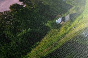 Stampa su tela – Casette da favola lungo il fiume