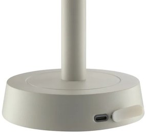 Brilliant - Lampada da tavolo LED a sfioramento dimmerabile ricaricabile RAZOR LED/2,5W/5V 2700K IP44 grigia