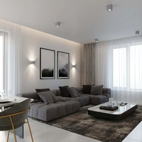 Applique in Cemento da Parete QUAD G9 Grigia da interno