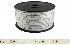 Strisce LED 220V 16W/m, 120lm/W, chip Lumileds, Dimmerabile, tagl. 10cm – 50m Colore  Bianco Caldo 2.700K