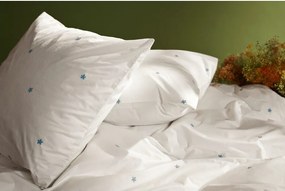 Set copripiumino e federa bianco in percalle di cotone per letto singolo 140x200 cm Daisy – JUNA