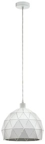 Lampadario Design Roccaforte bianco E27 Ø30cm EGLO