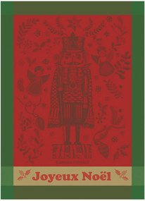Set di 4 strofinacci jacquard Casse Noisette Noel Rouge
