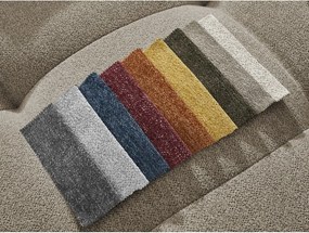 Divano angolare beige allungabile/con contenitore (con penisola a sinistra/con chaise lounge) con rivestimento in ciniglia Roxelane – Bobochic Paris