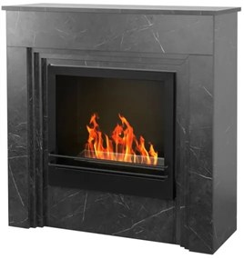 Camino a bioetanolo da terra BELLINI marmo Nero Made in Italy L96 x P35 x H96