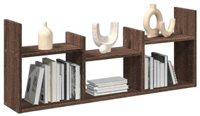 Mobile A Parete 100x18x40cm Rovere Marrone İn Legno Multistrato /