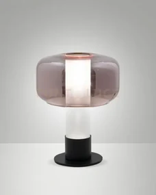 Flick lampada da tavolo ametista 1 luce attacco e14 dimmerabile