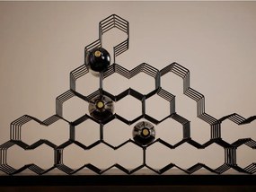 Portabottiglie in metallo numero di bottiglie 3 Rocks - Zone